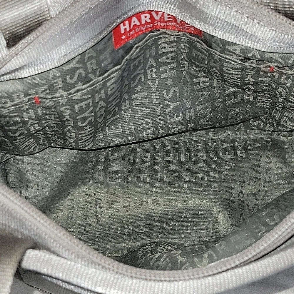 Harvery's Silver Seatbelt Bag